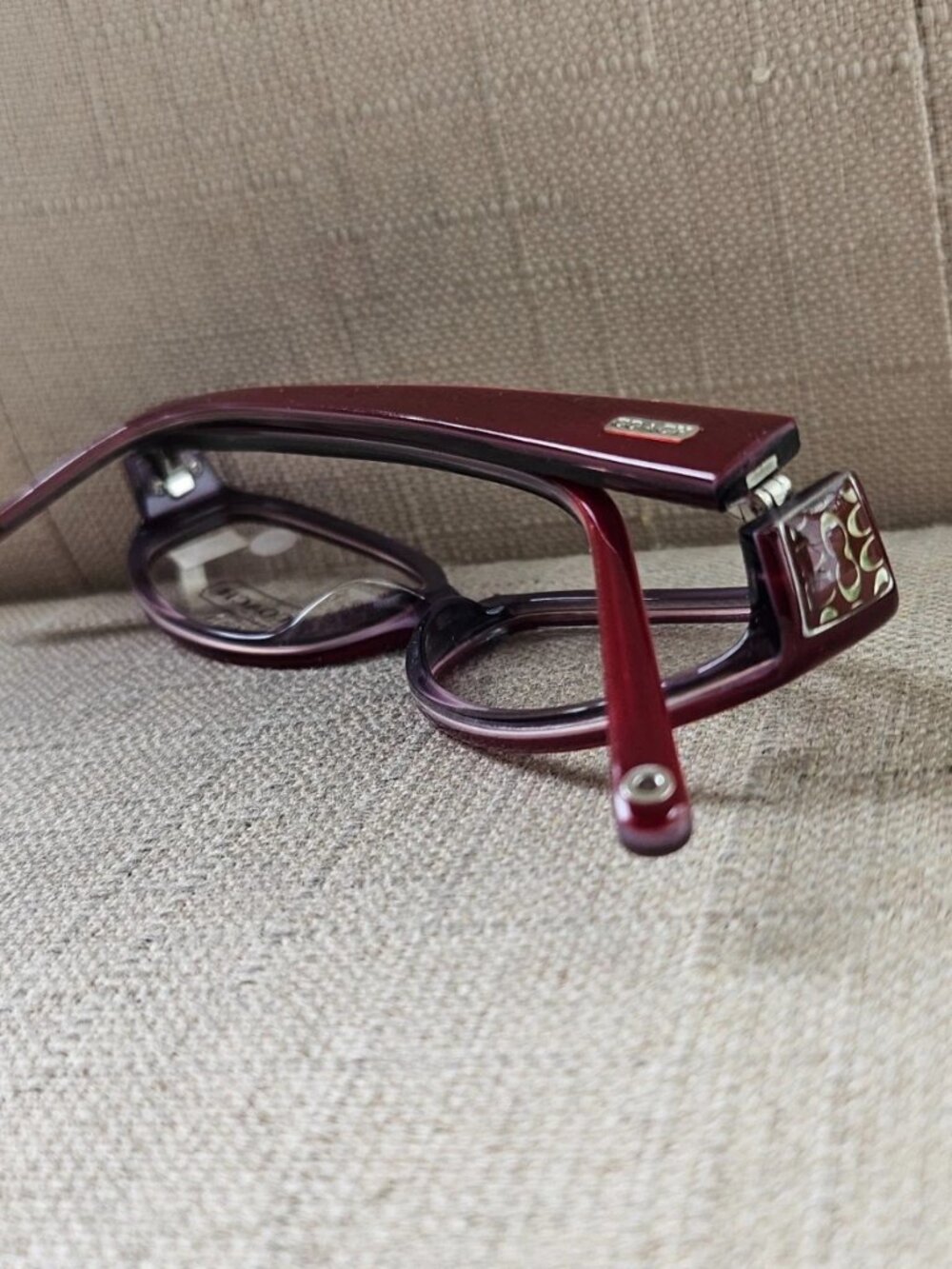 New Coach Women Eyeglasses Frame Eyewear CRANBERRY 2015 JILL Glasses Frame only - Picture 9 of 12